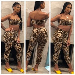 Spandex Cheetah Print 2 piece